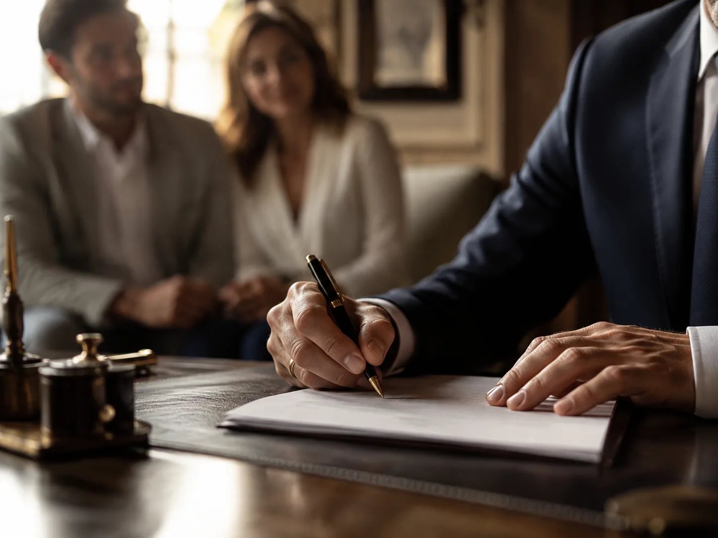 Firma en notaría